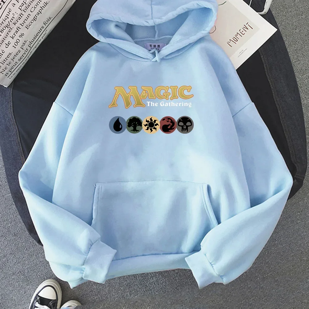 Magic The Gathering Cartoon Letter Hoodie Graphic Printing Funny Sweatshirt Cute for Autumn/Winter Sudaderas Fleece New Pullover 5