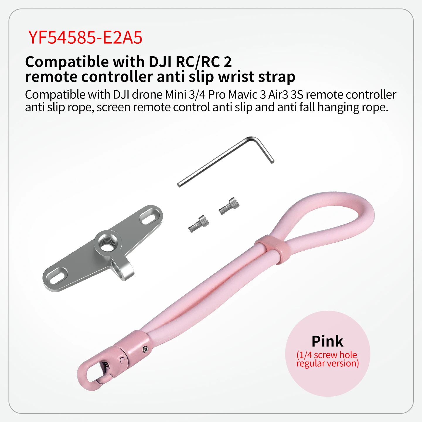 Für DJI RC2/RC Fernbedienung Screem Mount Haken Schnalle Handgelenk Strap Sender Sicherheit Seil Montieren 1/4 "für Mini 4 3 Pro Drone – Detail 19