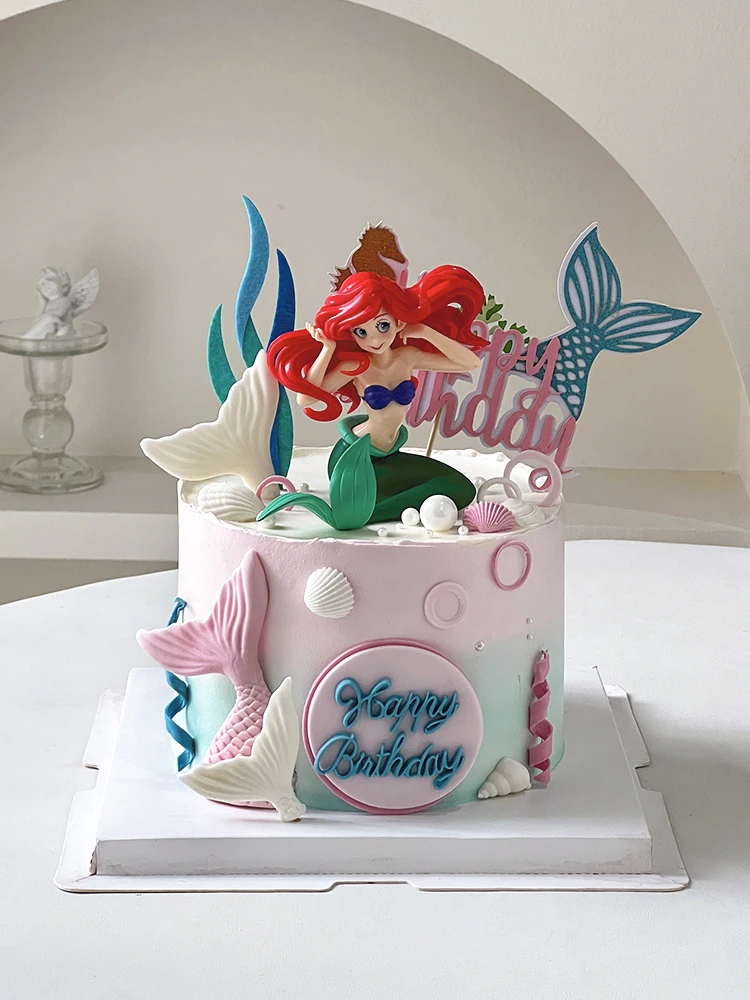Gâteau Anniversaire La Petite Sirène Ariel - Fête Enfants