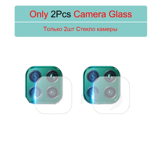 2PCS Glass For Huawei P40 Lite E P30lite p 40 30 Light Camera Lens Screen Protector For Huawei P30 Lite P40Lite E Tempered Glass