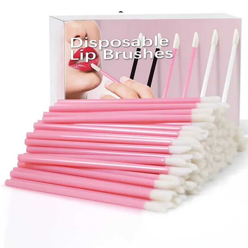 Mascara Applicator Wand Eyes Disposable Eyelash Brush wholesale 50/100pcs Lip Cosmetics Brushes Extension Cosmetic Make up Tools