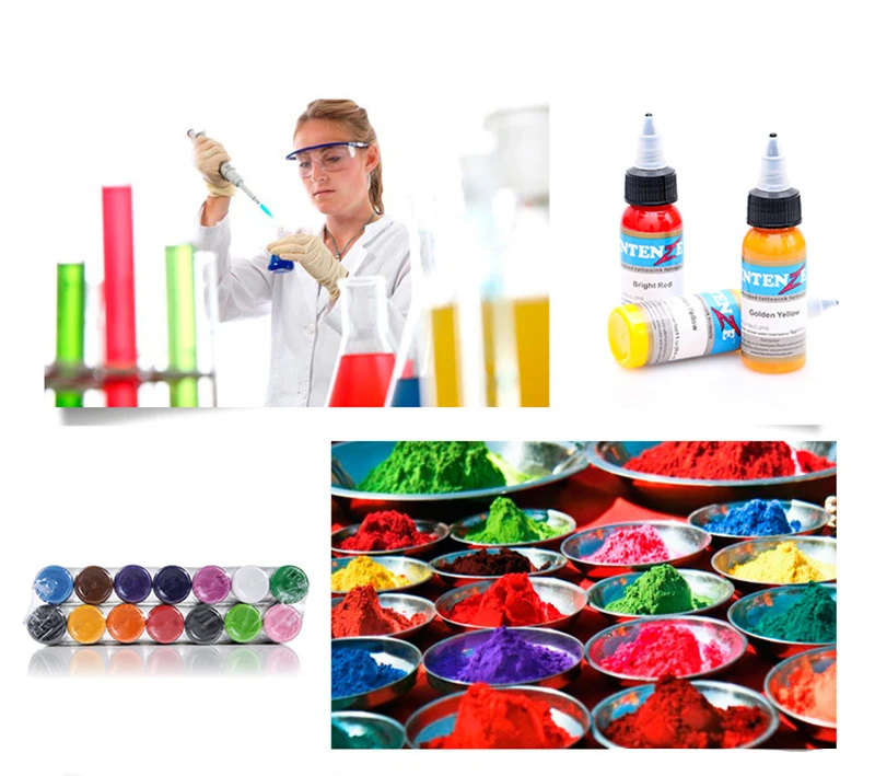 Professional Tattoo Ink Set 14 Complete Colors Pigment Kit 1 Oz (30ml) Tattoo Supply for Kit