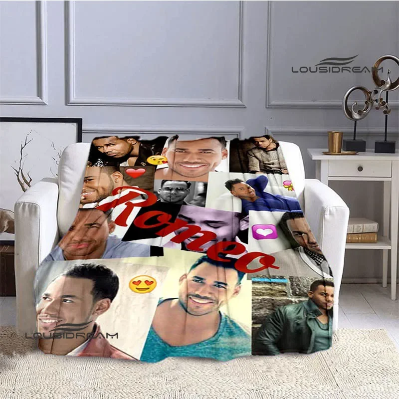 Latin singer Romeo Santos blankets Flannel Warm blanket soft and comfortable blanket picnic blankets bed linings birthday gift 2