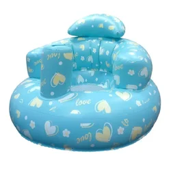 Infant Inflatable Supportive Sofa Chair (Blue 50x50x30cm)