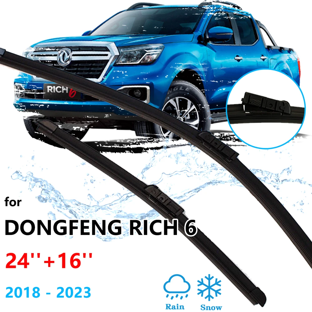 For-Dongfeng-Rich-6-2018-2023-Front-Frameless-Wiper-Blades-Brushes ...