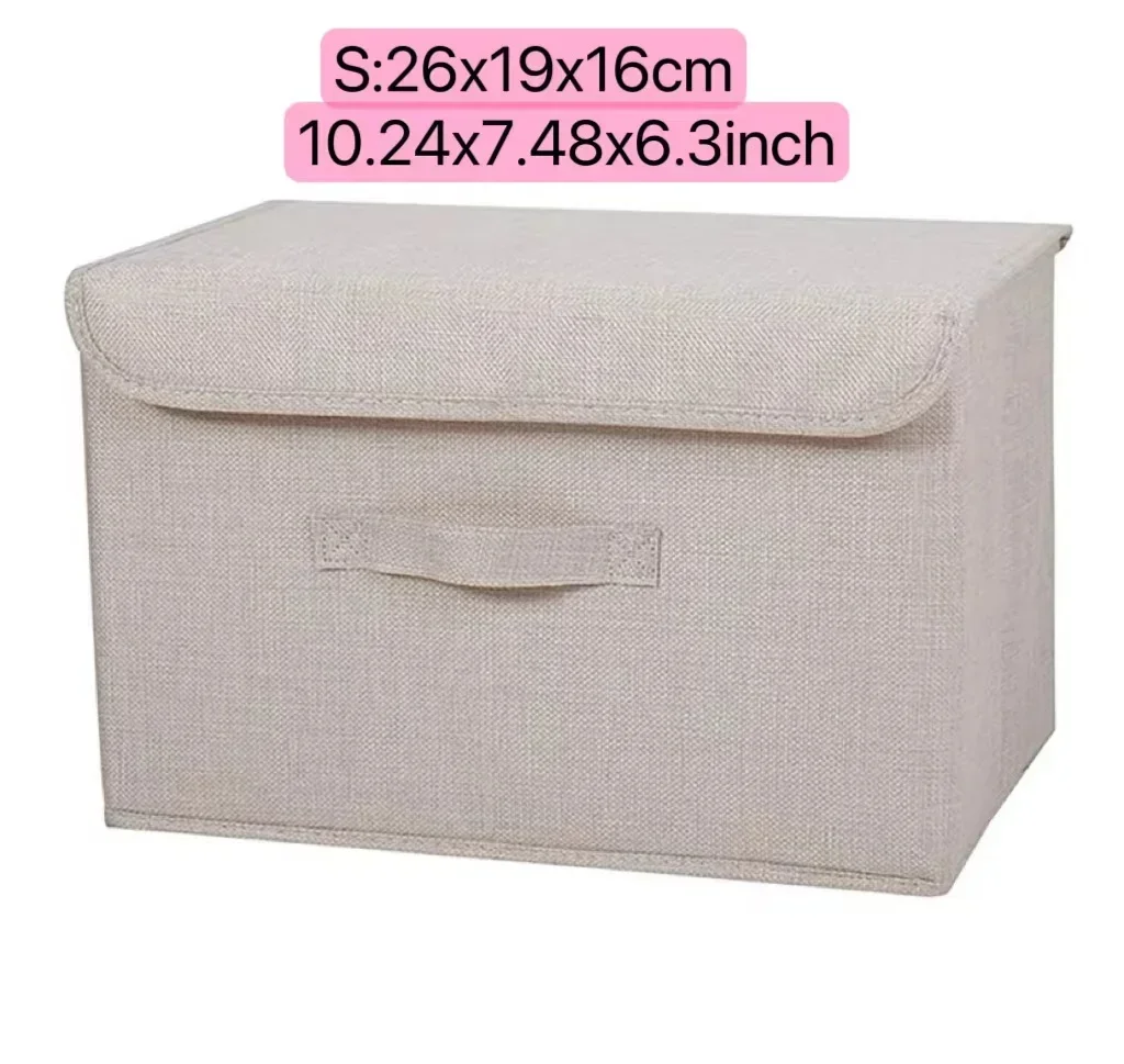 Folding Non Woven Fabric Storage Box  Large Capacity Dustproof Storage Box Home Supplies Clothing Sock Dustproof Storage Box 6