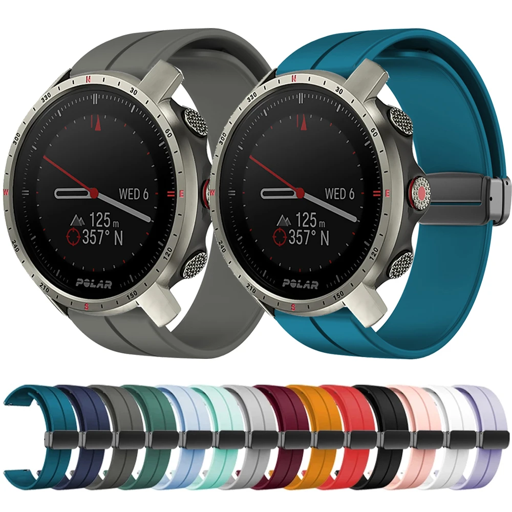 

Silicone Watch Band For COROS APEX 2 Pro Strap 20mm 22mm Magnetic Buckle Wristband Bracelet For COROS APEX 46mm 42mm/PACE 2 Belt