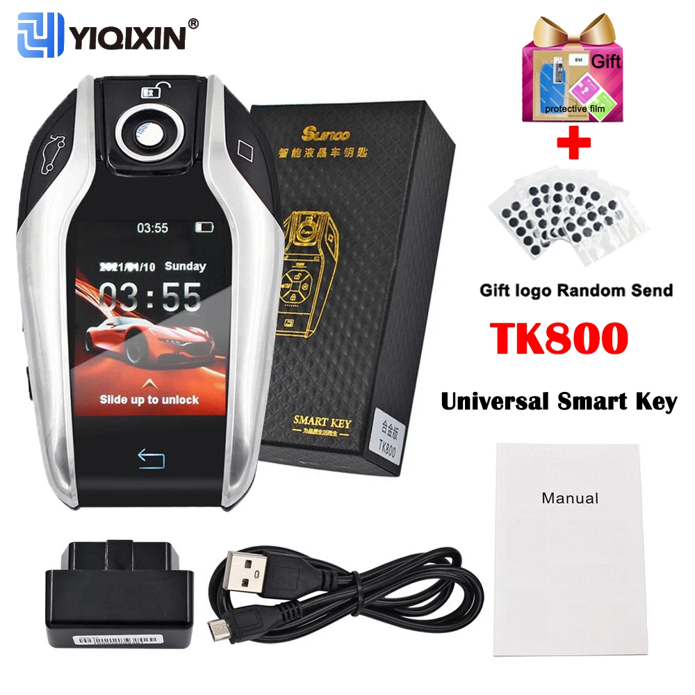 Tk800 Modified Obd Universal Remote Car Smart Key Lcd Screen For Bmw