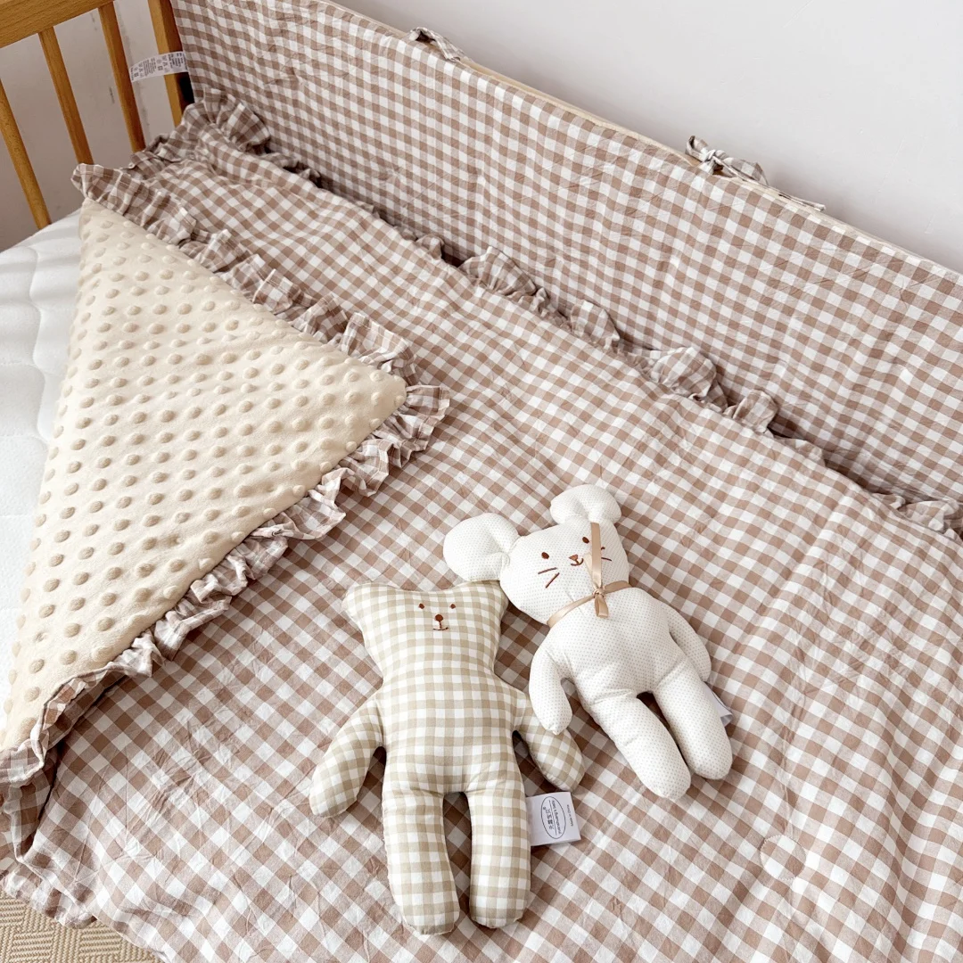Baby Crib Mattress Kindergarten Baby Small Quilt Kidsren's Unprinted Style Mattress Pad Pure Cotton Nap