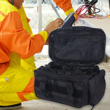 Borsa Porta Attrezzi con Impugnatura Comoda, Colore Nero, Base Imbottita Spessa, Facile da Trasportare, Borsa da Lavoro Multifunzionale