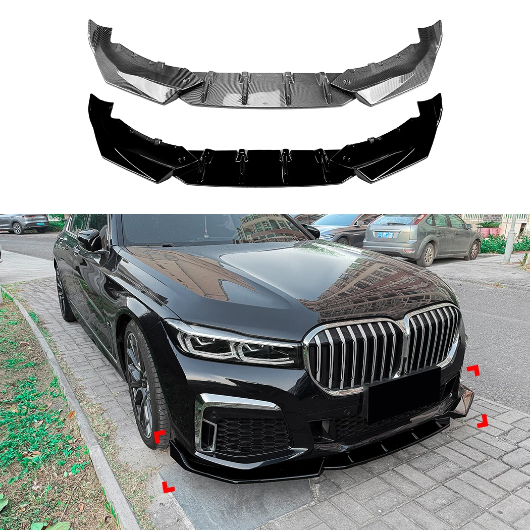 BMW 7 시리즈 G11 G12 LCI M 스포츠 2019-2022 프론트 범퍼 립 스포..
