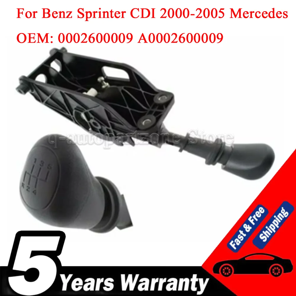 For Mercedes Car Gear Shift Knob Boot Cover Mechanism Manual Gearbox Knob Shift Lever 5 Speed For Benz Sprinter CDI 2000-2005
