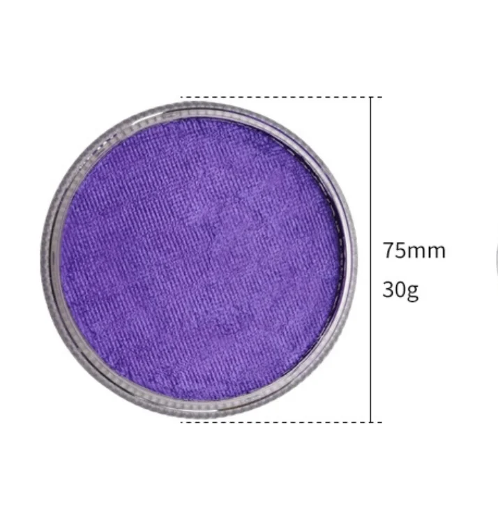 Non Toxic Water Activated Face Paint Makeup Pearly Metallic Color Party Christmas Cosplay 30g Easily Washable Body Painting