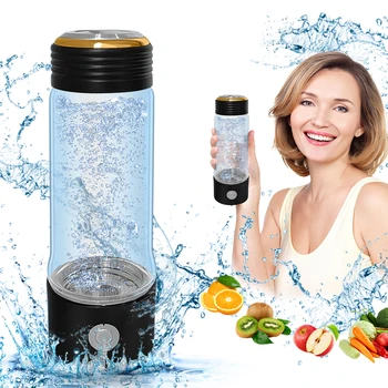 Portable Hydrogen Water Generator Bottle SPE Hydrogen Rich Water Bottle Cup 5/10 Min Quick Electrolysis Hydrogen Bottle Water