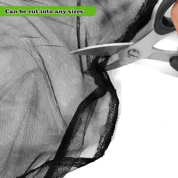 Grow Accessories Mosquito Netting Garden Mesh Netting Agriculture Black Fly Bird Net Barrier Hunting Blind Plant Protecting Net 3