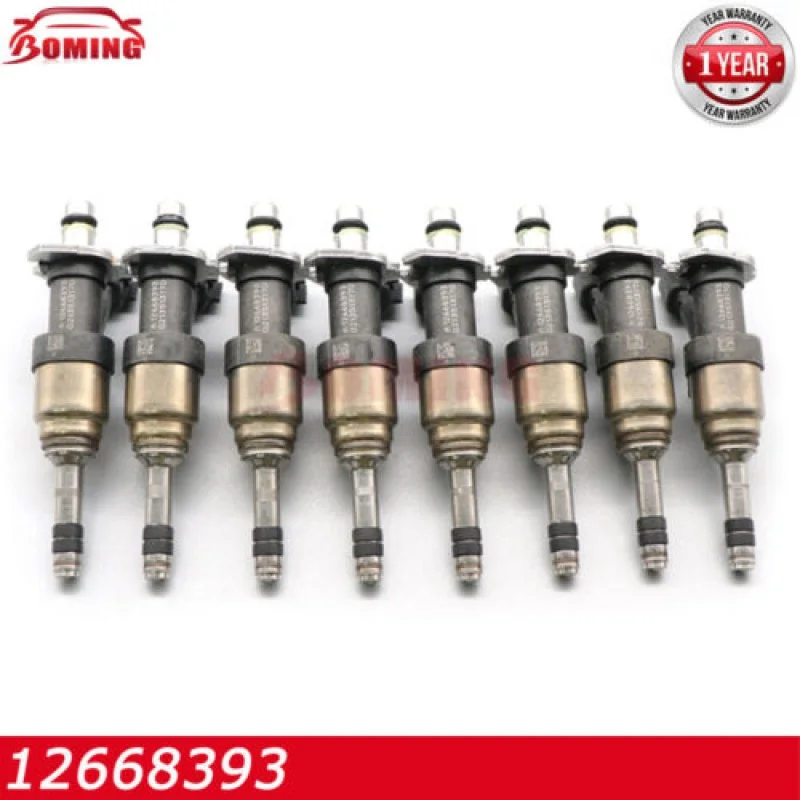 

12668393 Set of 8 Fuel Injectors GDI for 14-18 Chevy GMC Yukon GM Trucks 6.2L V8