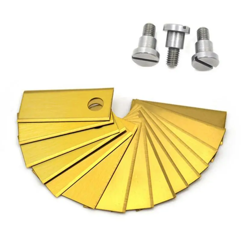 

30Pack 42*17.5*0.5mm Replacement Robotic Mower Blades For Belrobotic Bigmow Stainless Steel Garden Lawn Mower Tool