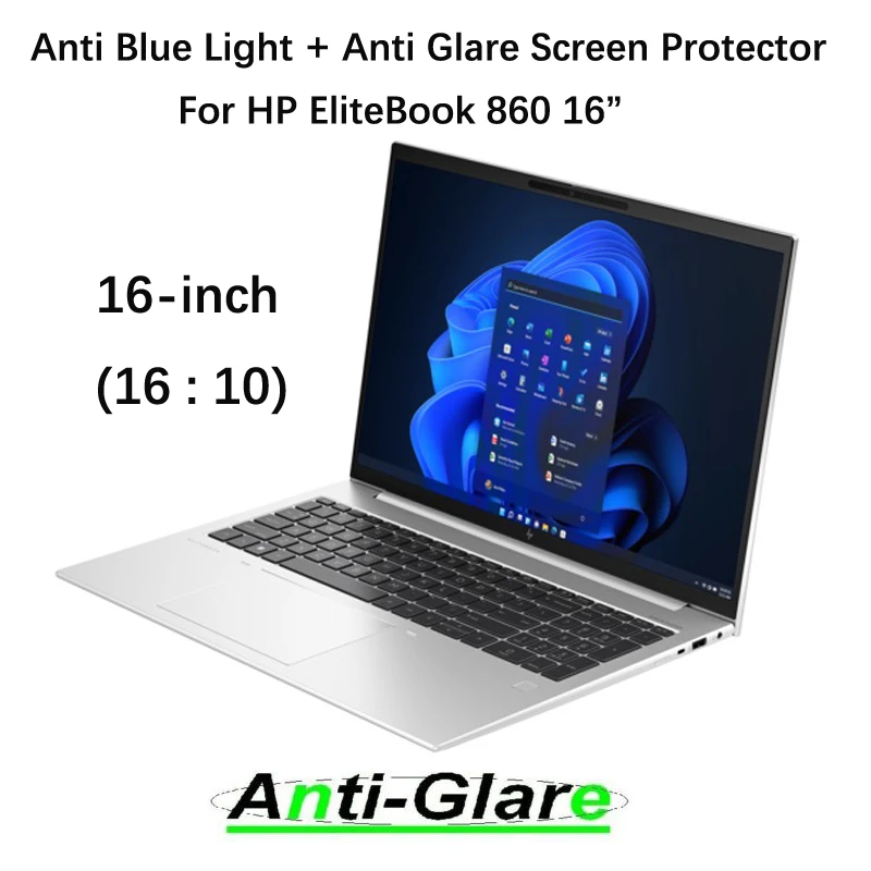 2 Pezzi Anti Luce Blu E Protezione Dello Schermo Antiriflesso Cover Per Hp Elitebook 860 G9/ Elitebook 860 G10 Notebook 16 "16:10