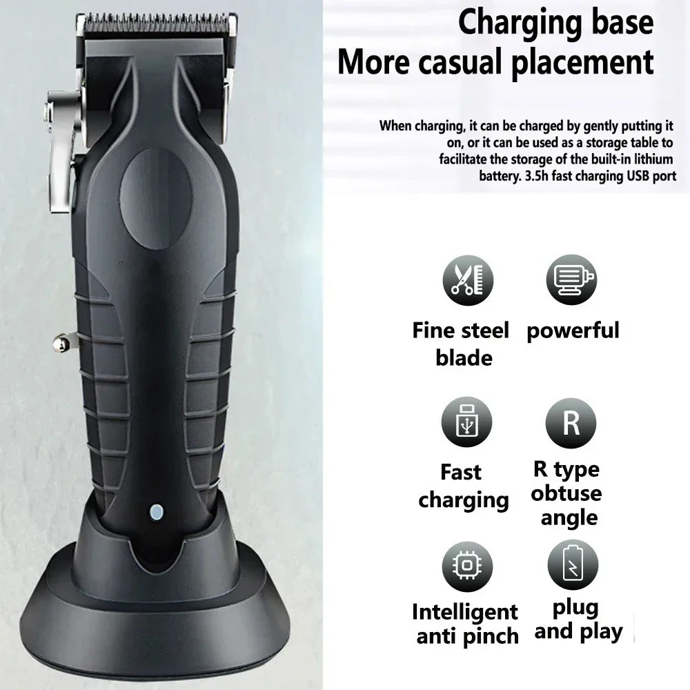 Description Picture 3 of itemProfessional Hair Clipper For Men Adjustable Cordless Electric Hair Trimmer Rechargeable Hair Cutting Machine Lithium