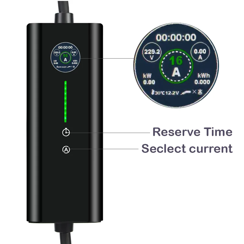 Typ B 11 kW 16 A 3-Phasen-Ladegerät für Elektroautos EV Wallbox Schnellladestation Typ 2 30 mA-AC/6 mA-DC – Detail 13