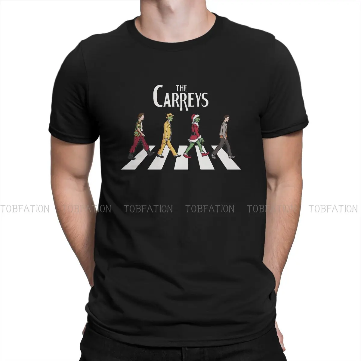 

7asdsah Hipster TShirts Jim Carrey Male Style Pure Cotton Tops T Shirt Round Neck