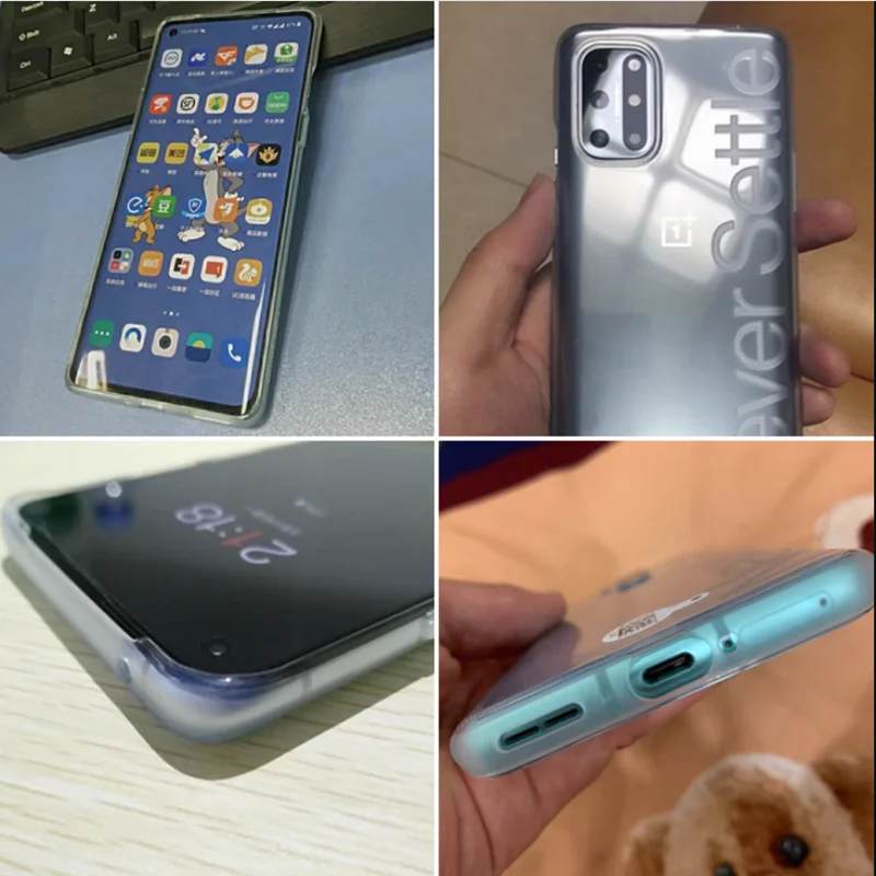 Slim Shockproof Transparent Back Case - Ultra-Thin Soft Rubber Clear Skin Cover
