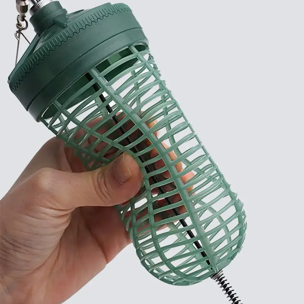 1Pc Adjustable  Fishing Bait Trap Cage Luminous Fishing Bait Trap Basket Attract Fish Shrimp Earthworm Tackle Accessories Tool