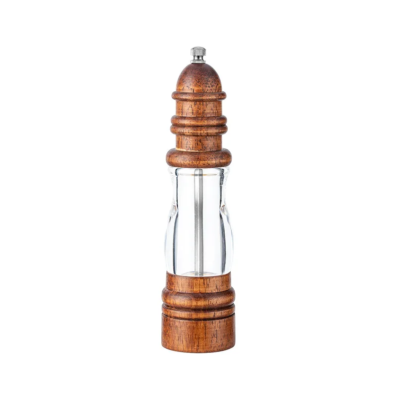 New Pepper Grinder 22CM Household Manual Grinding Salt Pepper Grinder Kitchen Solid Wood Tool