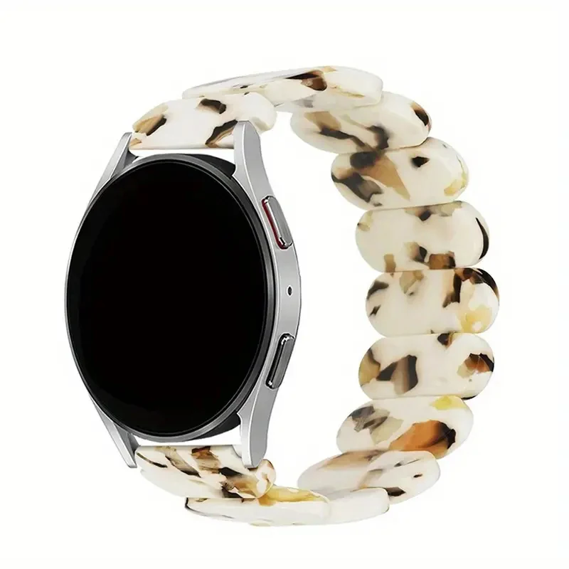 Sleek Resin Elastic Ring Strap - 20mm/22mm