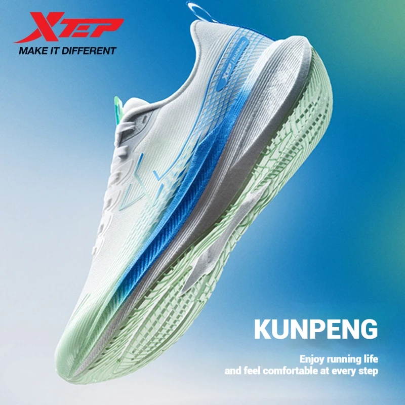 Xtep Kunpeng Running Shoes for Men 2025 Summer Shock-absorbing