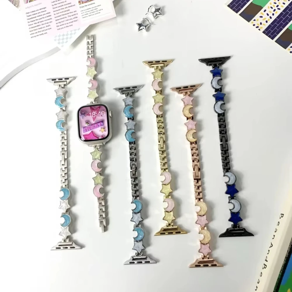 Elegant Stainless Steel Band for Apple Watch 9 8 7 6 SE 5 4 Slim and Durable Strap for iWatch 9 Ultra 2 49mm 42 44 45mm