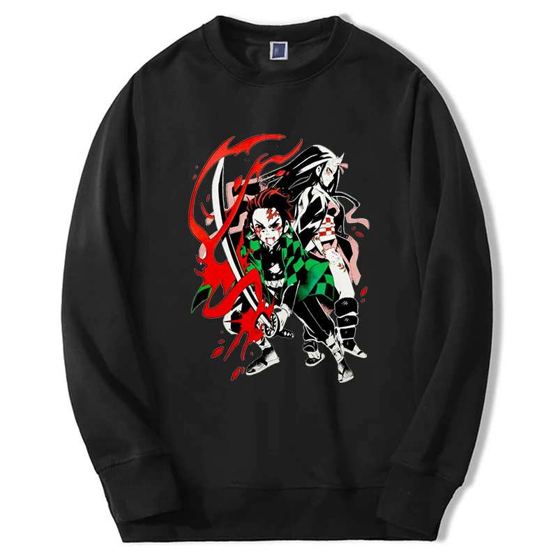 

Demon Slayer Sweatshirts Hoodies Mens Tanjirou Japan Mangas Anime Graphic 2024 Sudaderas Crewneck Long Sleeve Sportswear Moletom