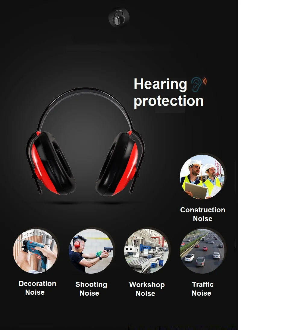 

3M 1426 Safety Anti-noise Earmuffs Ear Protector Outdoor Hunting Shooting Sleep Soundproof factory learn Mute Ear protection