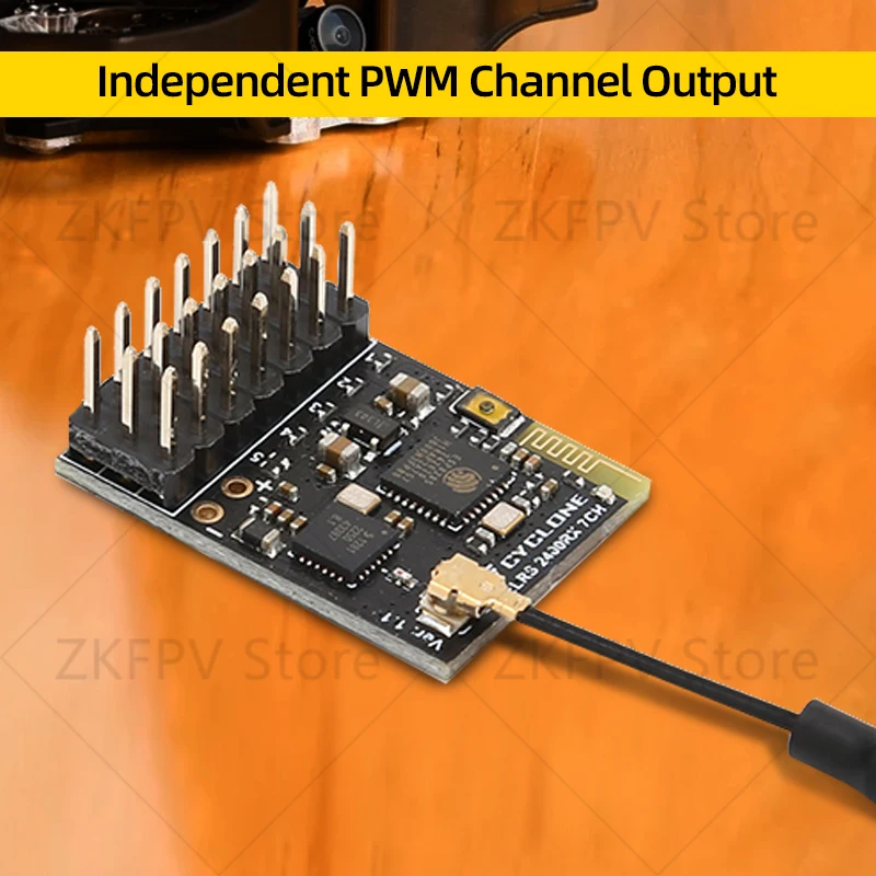 1/2PCS CYCLONE ELRS 2.4G 7CH PWM Receiver ExpressLRS RX 2400RX PWM/CRSF Protocol For RC FPV Drone Fixed Wing Car Boat Quadcopter 4