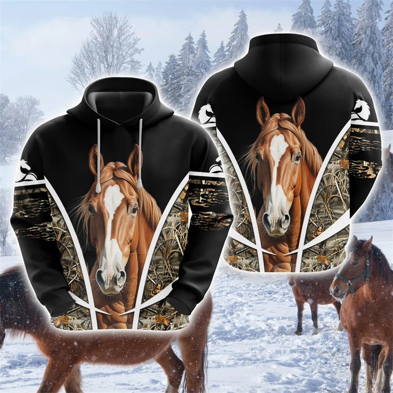 

Мужская одежда с рисунком лошади, повседневные худи с рисунком на ферме, пуловеры с изображением лошади, спортивный костюм для конного спорта, повседневный Топ для мальчиков Y2k