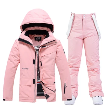 Men and Women Fashion Snow Suit, Winter Clothes Ski, Snow Ski Jacket and Pant Sets, Snowboarding Clothing, Unsex, -30 Warm 1