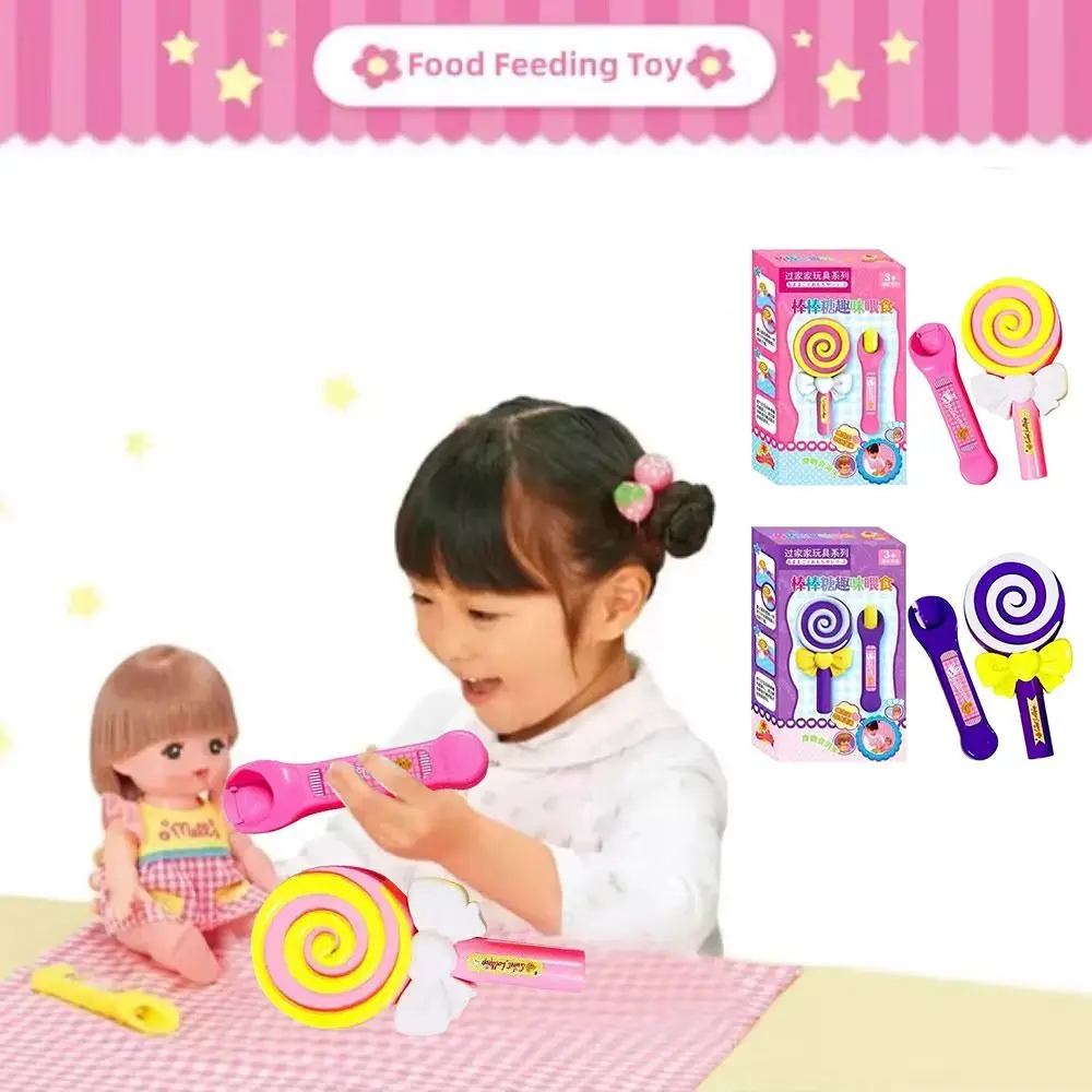 Kawaii Lollipop Food Feeding Japanese Simulation Role Play Portable Interactive Play Pudding Feeding Kid Gift