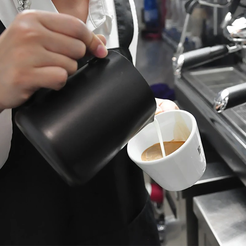 Non-stick Coating Stainless Steel Milk Frothing Pitcher Espresso Coffee Barista Craft Latte Cappuccino Cream Froth Jug Maker