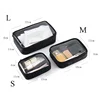 Black Transparent Travel Cosmetic Bag Fashion Waterproof TPU Toiletry Bag New Makeup Storage Bag Clear Zipper Cosmetic Bag 6