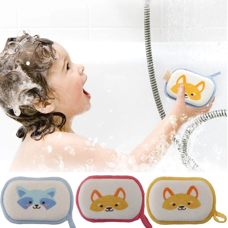 Cute Cartoon Animal Baby Bath Sponge Kids Children Toddlers Adult Cleaning Brush Towel Soft Inirritative Foam Bath Shower Sponge baby bath sponge