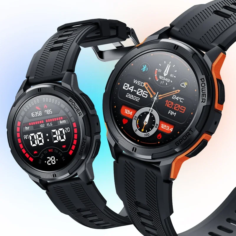 

Military Smart Watch Men 1ATM Waterproof Sports Watches Bluetooth Call AMOLED Always On Display Smartwatch For Android IOS Clock