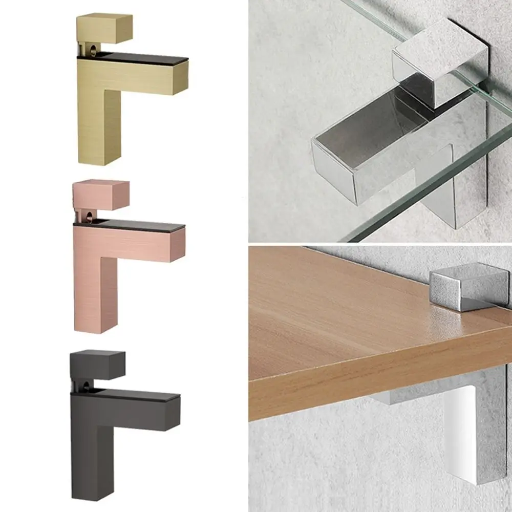 Description Picture 2 of itemHardware Furniture Accessories Wall Mount Bracket Glass Door Clamp Frameless Brackets Cabinet Door clip Glass Shelf Holder