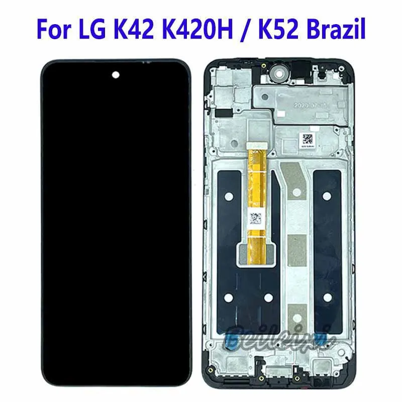 

For LG K42 K420 K420H K420E K420Y K420HM K420YM K420EMW LCD Display Touch Screen Digitizer Assembly For LG K52 Brazil LCD