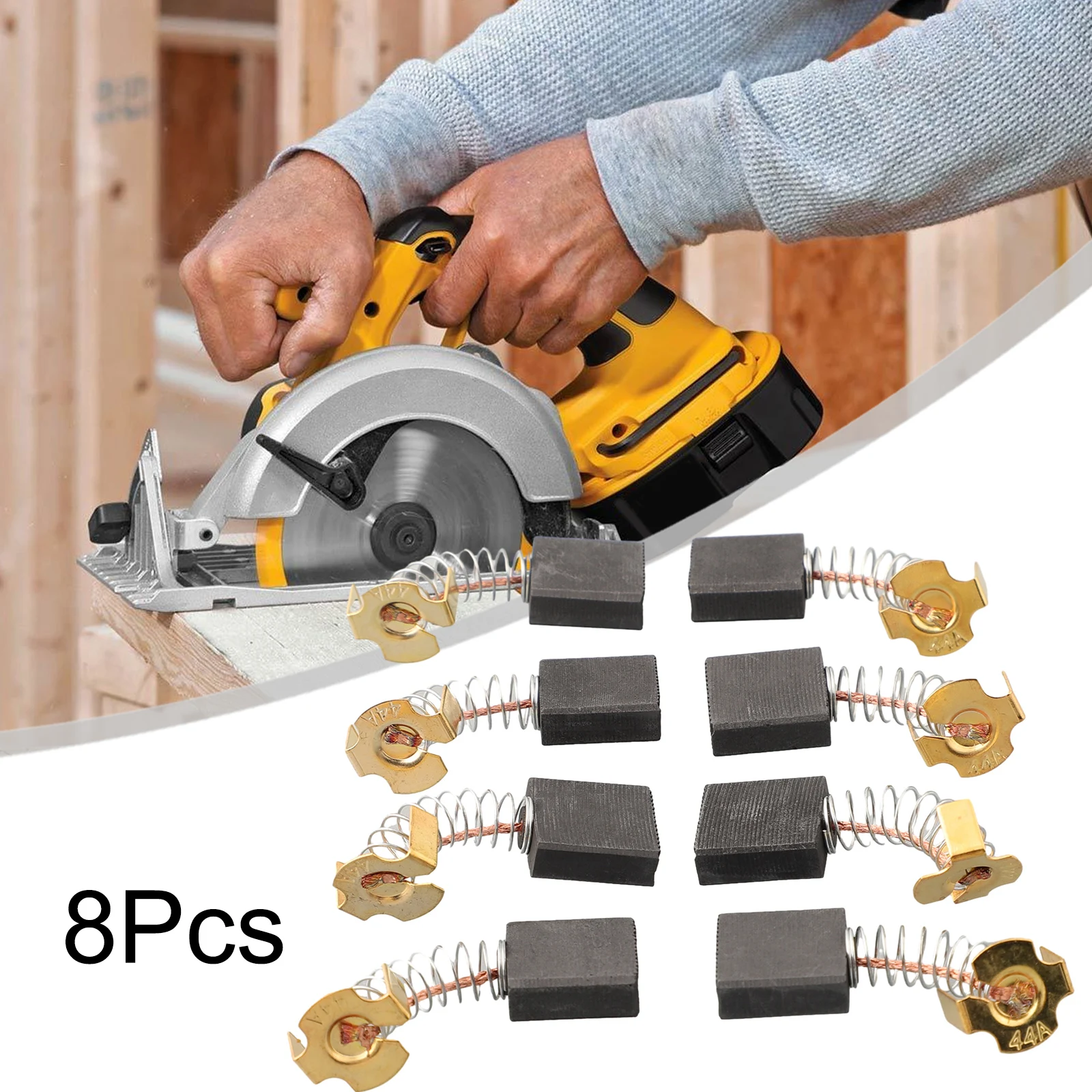 

8pcs Carbon Brushes 5140024-30 Spare Parts For D24000 DW713 DW715 DW716 BTS21-D04 Tile Saw Woodworking Power Tools Accessories