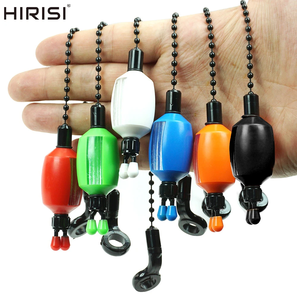 Swingeurs Hirisi B2042 pour pêche carpe - Indicateurs 5 couleurs avec clips sécurisés pour ligne