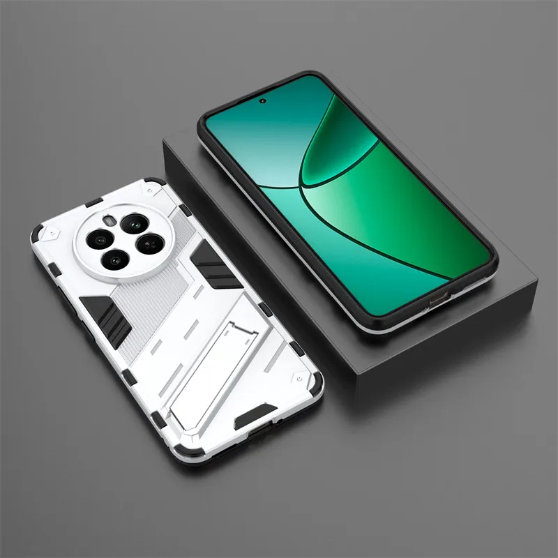 Shockproof TPU Armor Silicone Stand Holder Protective Phone Case Cover