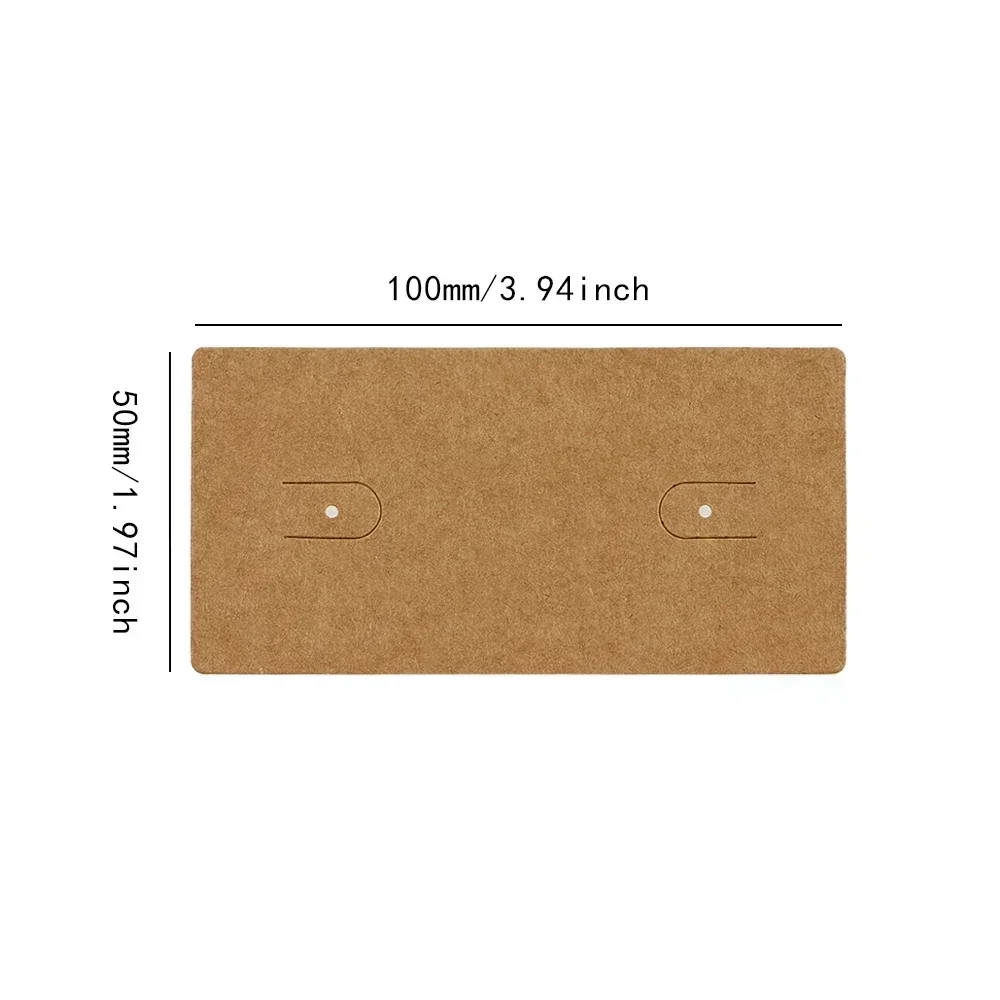 100PCS Personalisieren Glänzenden Druck Weiß Papier Creolen Karton Display Halter Für Schmuck Machen Kleine Unternehmen Pakete – Detail 3