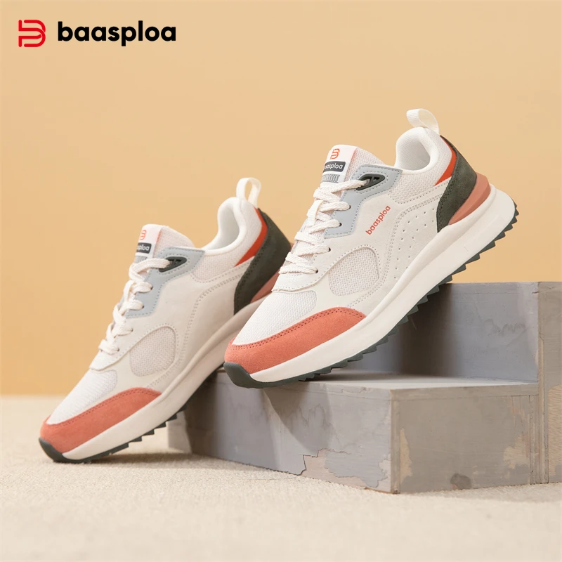 Baasploa Women Sport Shoes 2025 Mesh Breathable Casual Sneakers Women Spring New Arrival Brand Comfort Walking Shoes Outdoor 3
