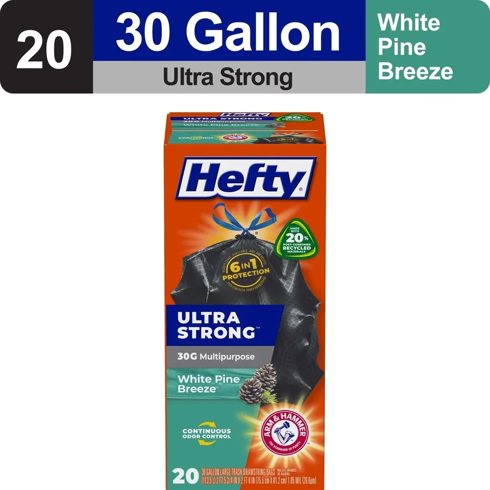 Ultra Strong Scented 30 Gallon Trash Bags