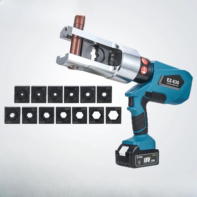 

Electric hydraulic pliers, rechargeable EZ-630 lithium portable crimping pliers, cable copper nose terminal crimping pliers